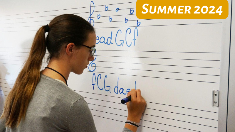 Summer music theory index card